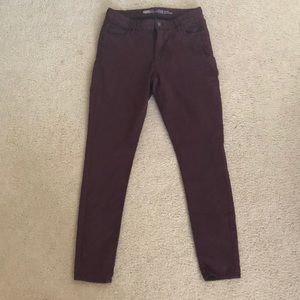 Old Navy rockstar skinny jeans maroon